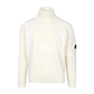 C.P. Company C.p. Company, Truien & Vesten, Heren, Wit, XL, Wol, Turtleneck Trui