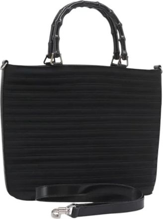 Gucci Pre-owned Canvas gucci-bags - Dames - Vintage Handtas - Zwart - ONE Size - Vintage
