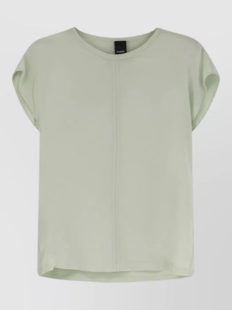 Pinko silk crew-neck short-sleeve t-shirt