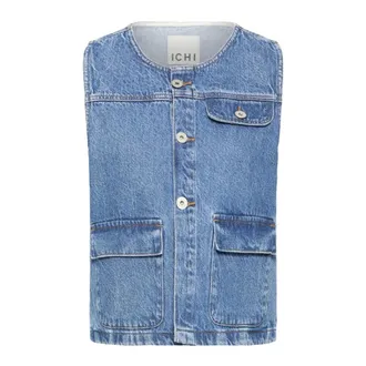 Ichi Mujer, Chaquetas, Azul, Talla: S