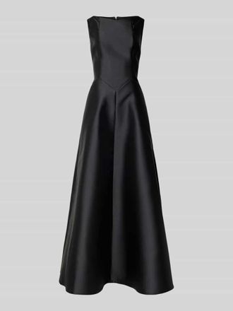 Swing Abendkleid mit U-Boot-Ausschnitt in Black, Gr&ouml;&szlig;e 42
