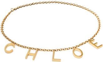 Chlo&eacute; The Chlo&eacute; Letters Belt - Gold - One Size