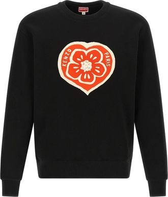 Kenzo Boke Heart Sweatshirt - Heren - Sweatshirts - Zwart - S - Katoen - Hoodies & sweatvesten