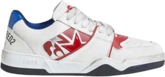 Dsquared2 Vintage Sneakers met sterren details - Heren - Sneakers - Veelkleurig - 39 EU - Leer - Schoenen