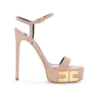 Elisabetta Franchi Dames, Schoenen, Beige, Maat: 38 EU Su&egrave;de