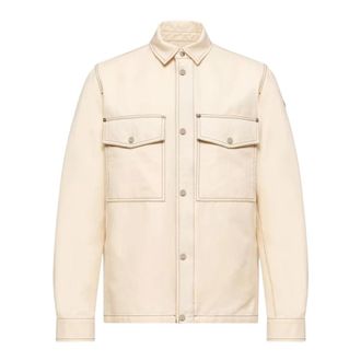 Moncler Light Jackets, male, Beige, Size: 2XL Watagua Shirt Jacket