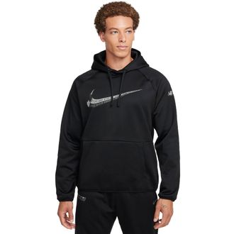 Nike Nike Mens Tf Hoodie GFX Po T-Shirt, Black/Black/White, L