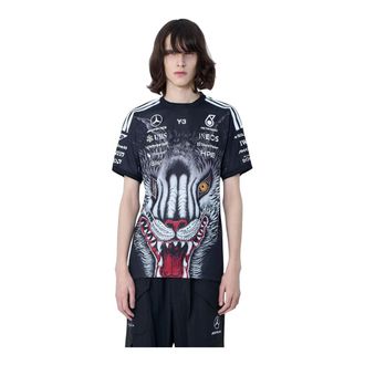 Yohji Yamamoto Training T-Shirts, male, Black, Size: S Graphic Print Logo T-Shirt