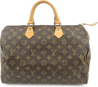Louis Vuitton Speedy Monogram Canvas Brown Canvas Handbag (Pre-Owned)