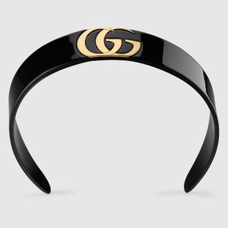 Gucci Hair Band With Double G, Resin, Resin