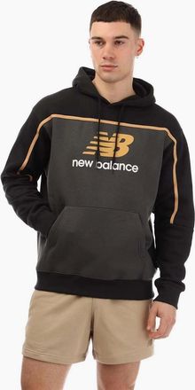 New Balance Mens Fleece Hoodie - Black - Size: 34
