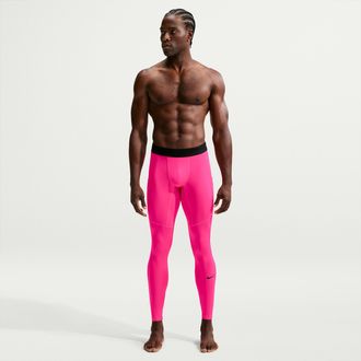 Nike Mens Nike Pro Dri-FIT Fitness Tights in Pink | FB7952-646