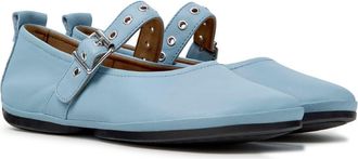 Camper Right Nina Ballerina Flat in Light Pastel Blue at Nordstrom, Size 41