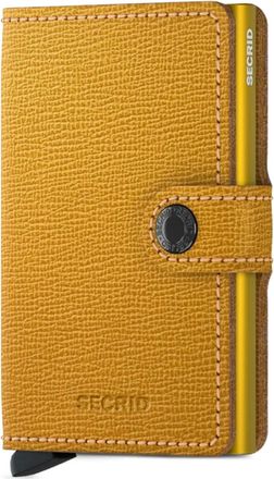 Secrid Portafoglio mini in pelle - Giallo