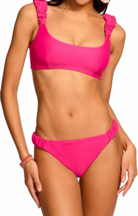 Ramy Brook Rachel Bikini Top In Perfect Pink