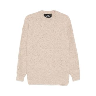 Mr. Mittens Round-neck Knitwear, female, Beige, Size: XS Crew Neck Long Sleeve