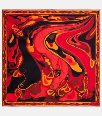 Pucci Manuba silk twill foulard scarf