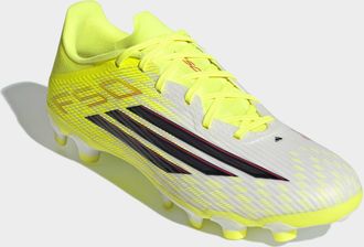 adidas Fussballschuh ADIDAS PERFORMANCE F50 LEAGUE MG, Gr. 42,5, team solar gelb 2, core schwarz, lucid rot, Synthetik, Textil, Schuhe Fussballschuh, f&uuml;r vie