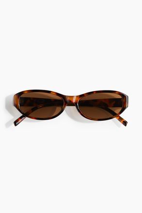 H&M Ovale Sonnenbrille - Brown