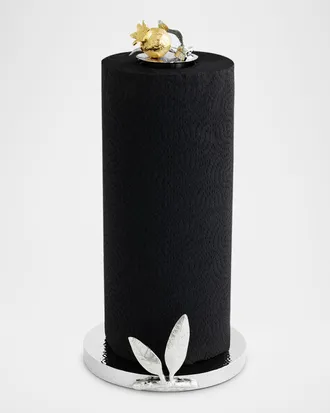 Michael Aram Pomegranate Silver & Gold Paper Towel Holder