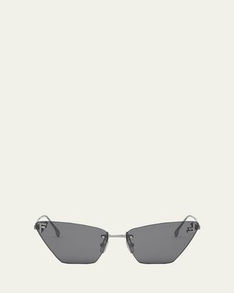 Fendi FE4160US Cat-Eye Crystalized Logo Sunglasses