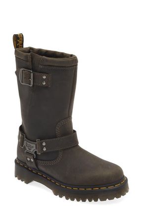 Dr. Martens Anistone Harness Boot in Charcoal G at Nordstrom, Size 8Us
