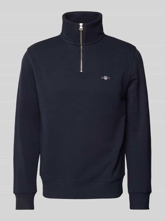 GANT Sweatshirt mit Label-Stitching in Marine, Gr&ouml;&szlig;e XXL