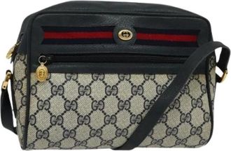 Gucci Pre-owned Leather gucci-bags - Dames - Vintage Schoudertas - Blauw - ONE Size - Vintage