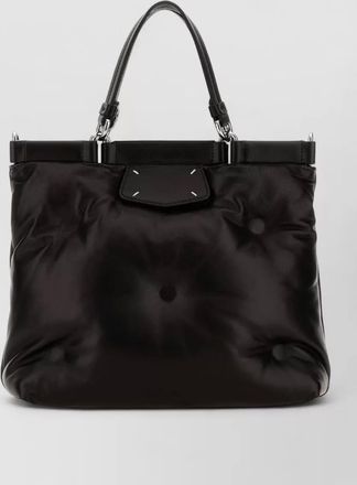 Maison Margiela leather shoulder bag metal hardware quilting top handles