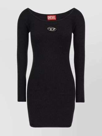 Diesel ribbed off-shoulder mini dress