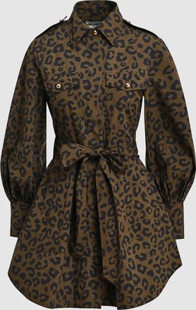 Essentiel Robe Courte Keto Vert Blanc Cass&eacute;