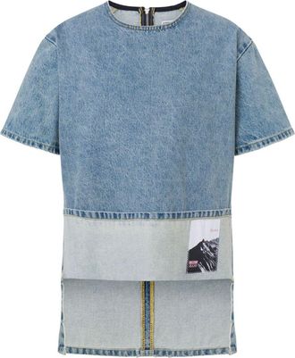 Moschino T-shirt con applicazione - Blu