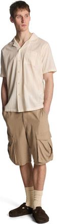 Lyle & Scott Broderie Resort Shirt in Natural at Nordstrom, Size Xx-Large