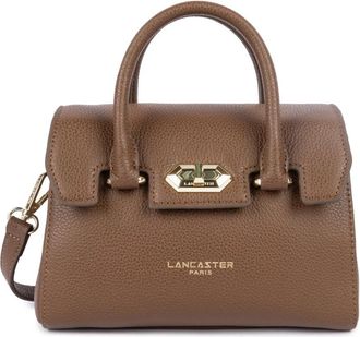 Lancaster Mini Milano Cosmos Handtas met klepsluiting - Dames - Handtassen - Bruin - ONE Size - Leer - Tassen
