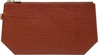 Louis Vuitton Pre-owned Vintage Epi Leather Pouch - Dames - Vintage Clutch - Bruin - ONE Size - Leer - Vintage