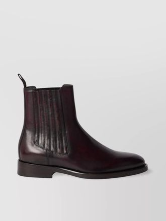 Brunello Cucinelli elasticated side panel leather ankle boots