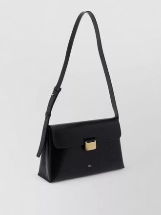 A.P.C. sac leather clutch bag