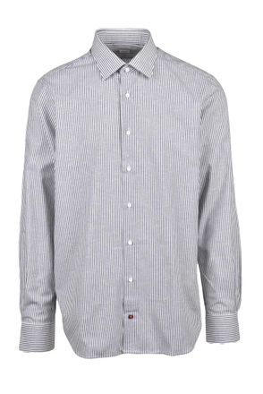 Carrel White/Blue Wool Shirt