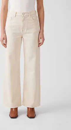 Haikure Jeans Winny wide leg a vita alta in denim di cotone organico