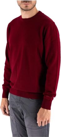 MC2 Saint Barth Rondgebreide trui - Heren - Ronde hals truien - Rood - S - Wol - Truien & Vesten