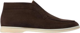 Scarosso Leonardo Bruine Su&egrave;de Enkellaars - Heren - Enkellaarsjes - Bruin - 42 EU - Su&egrave;de - Schoenen