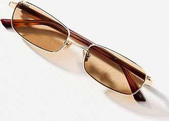 Reality Eyewear Slim Rectangle Metal Sunglasses