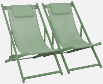 Sweeek Tumbona De Aluminio Multi Posiciones, Set De 2