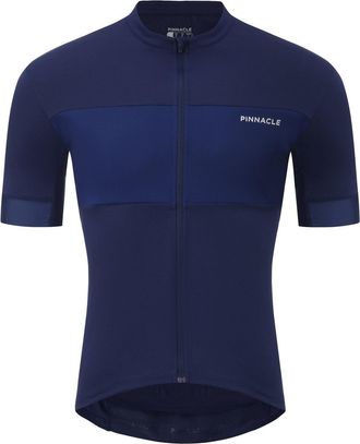 Pinnacle Frames & Accents Fietsshirt voor heren met racelogo (Blauw)