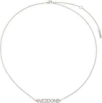 【関税込み】We11done シルバー Key Charm チェーンネックレス We11done Silver Key Charm Chain Bracelet from $152.00 - on