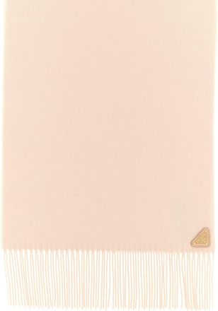 Prada Silk and Cashmere Scarf - Beige