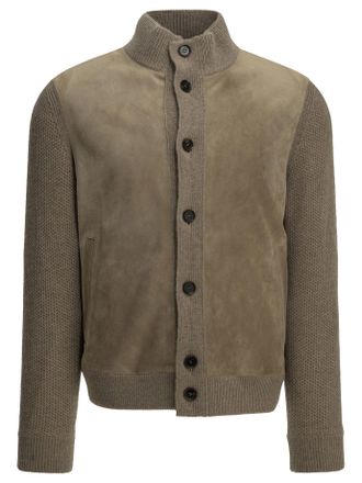 Ermenegildo Zegna kasjmier en su&egrave;de overshirtjack