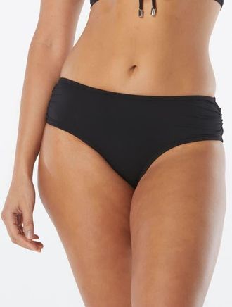Coco Reef Prime Side Shirred Bikini Swim Bottom in Cast-Black at Nordstrom, Size Xx-Large