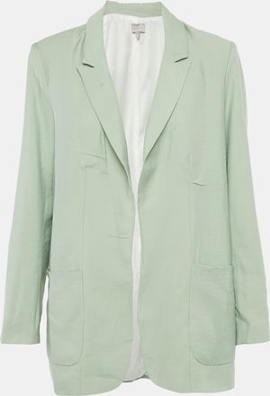 Anotah Green Rayon Open Front Blazer