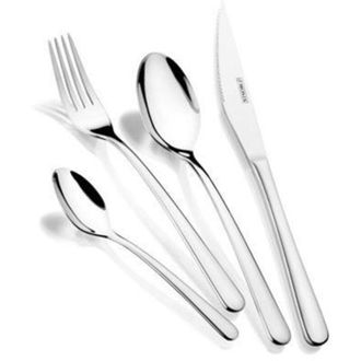 Bra Cuberteria Bra 24 Piezas Con Cuchillo Chuletero Pisa